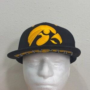 Iowa Hawkeye Top Of The World Snapback Black/Gold Hat Cap Embroidered Wool Blend